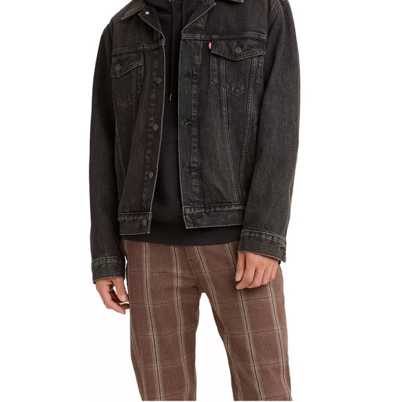Levi’s Men’s Black Denim Trucker Jacket - Picture 8 of 8